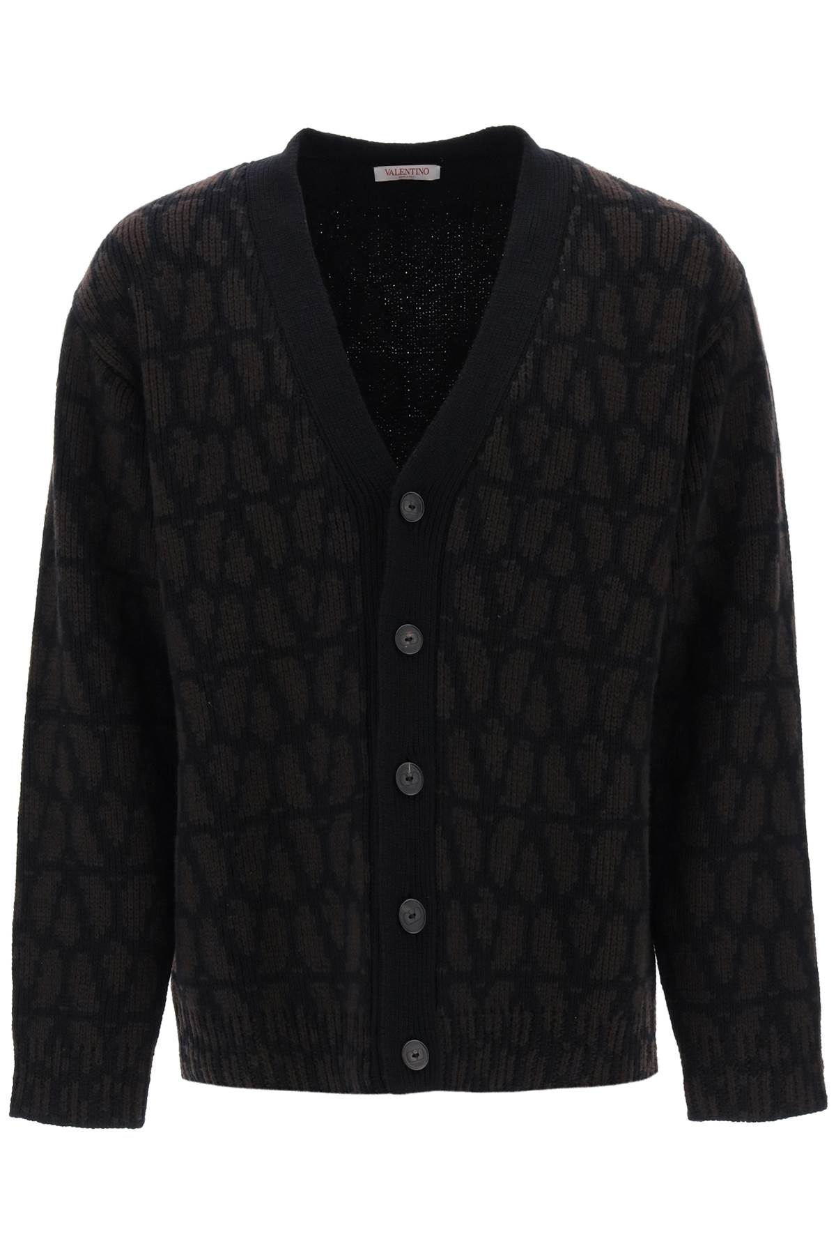 Shop Valentino Garavani Toile Iconographe Cardigan Men In Multicolor