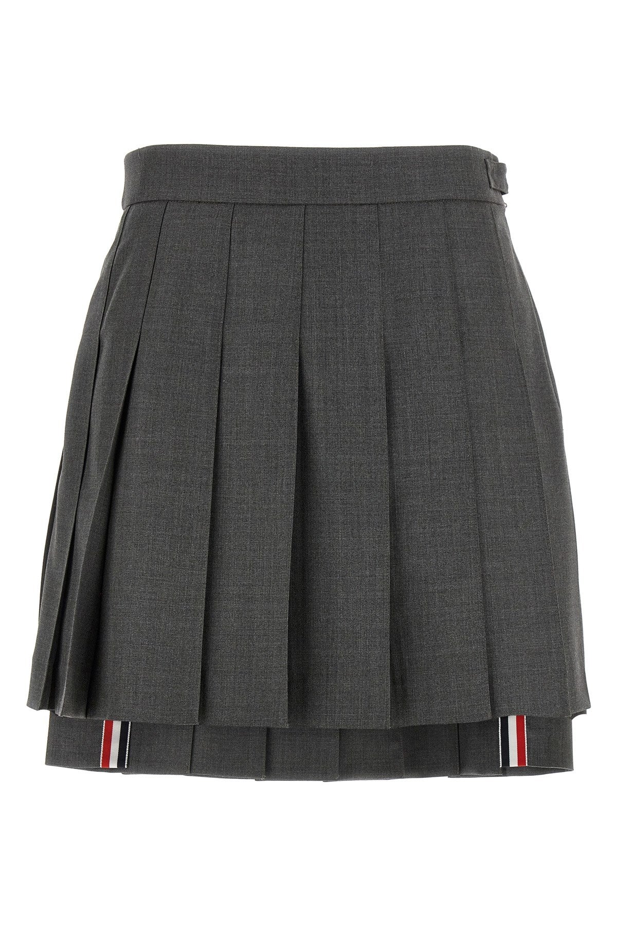 Thom Browne Women 'uniform' Mini Skirt In Gray