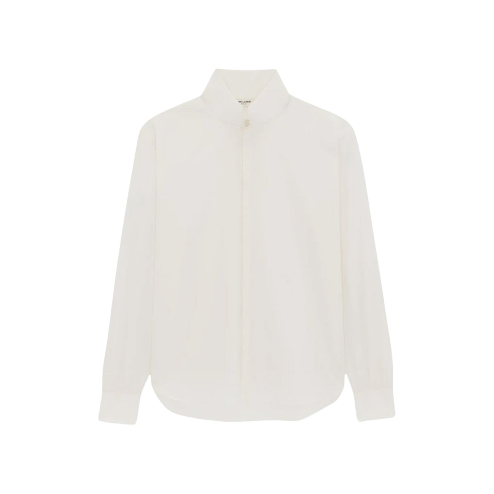 Saint Laurent Classic-collar Cotton Shirt In White