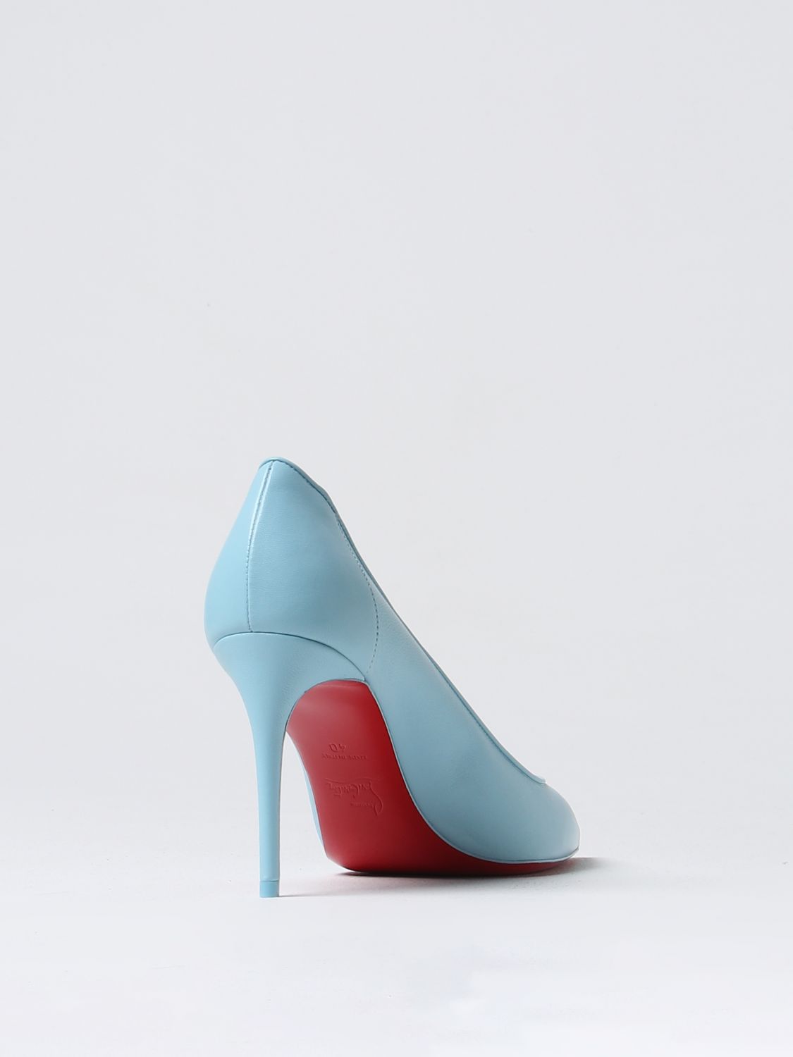 Shop Christian Louboutin High Heel Shoes Woman Sky Blue Woman