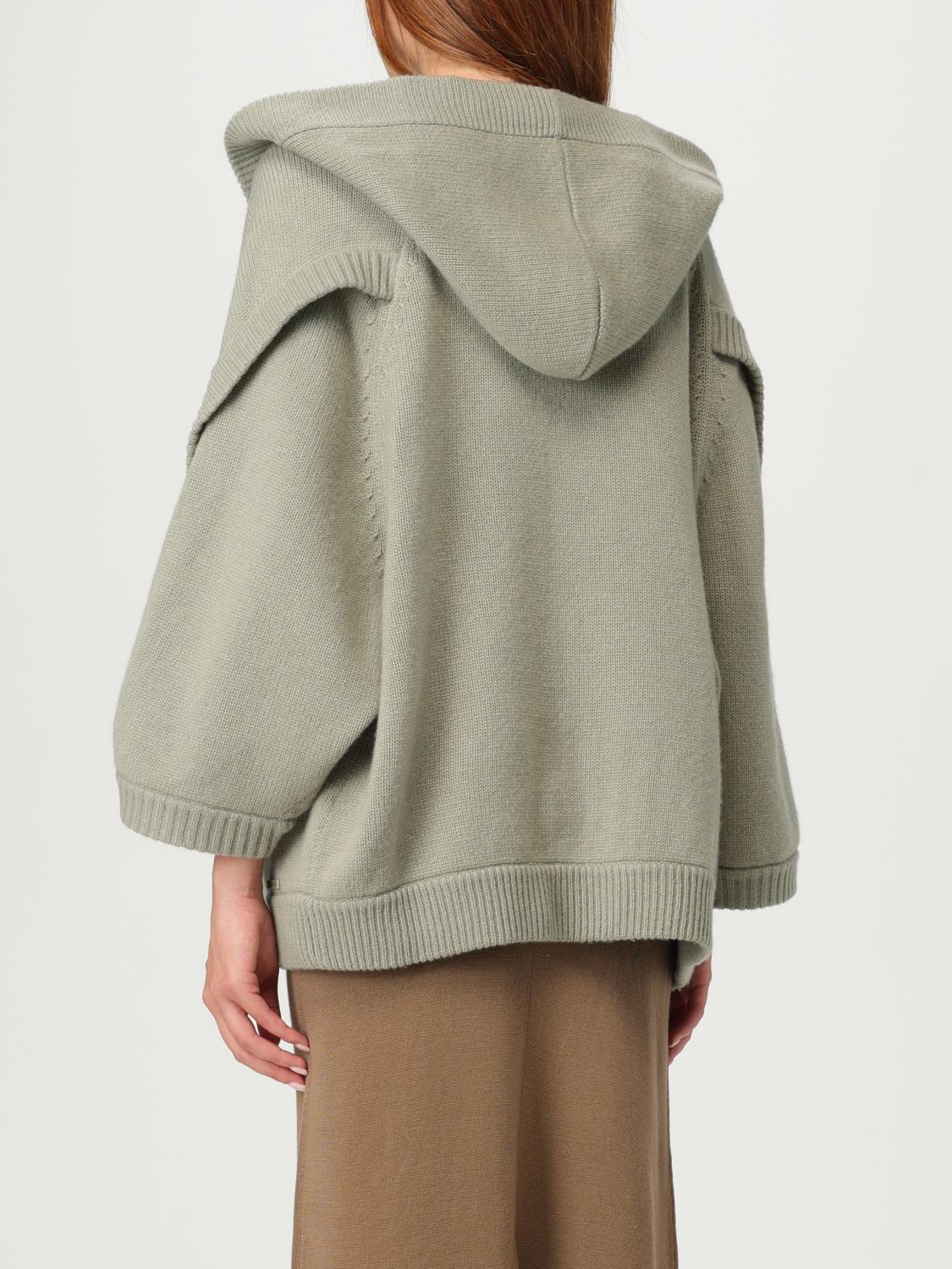 Max Mara Cardigan Woman Green In Green