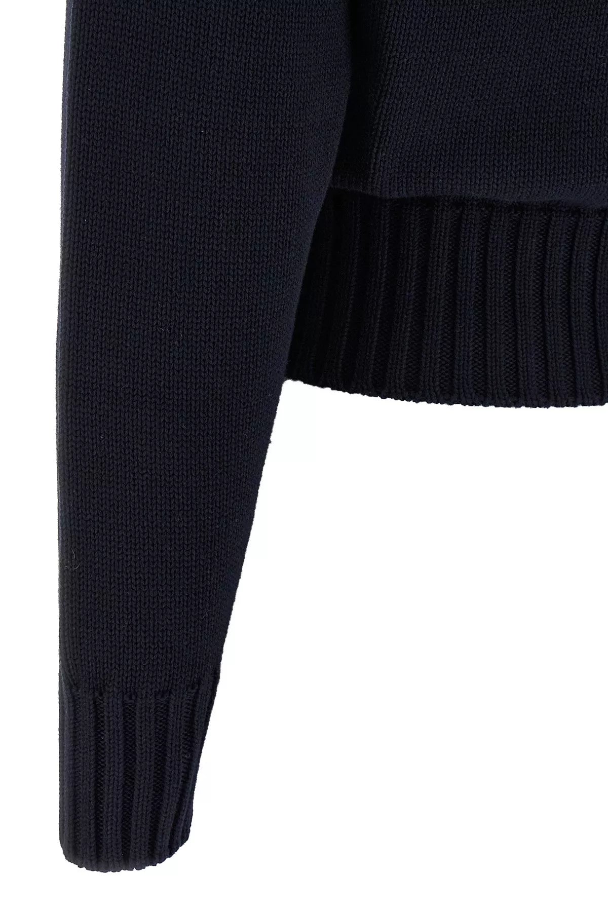 Prada Boat Neck Sweater Sweaters And Cardigans Blue In Black