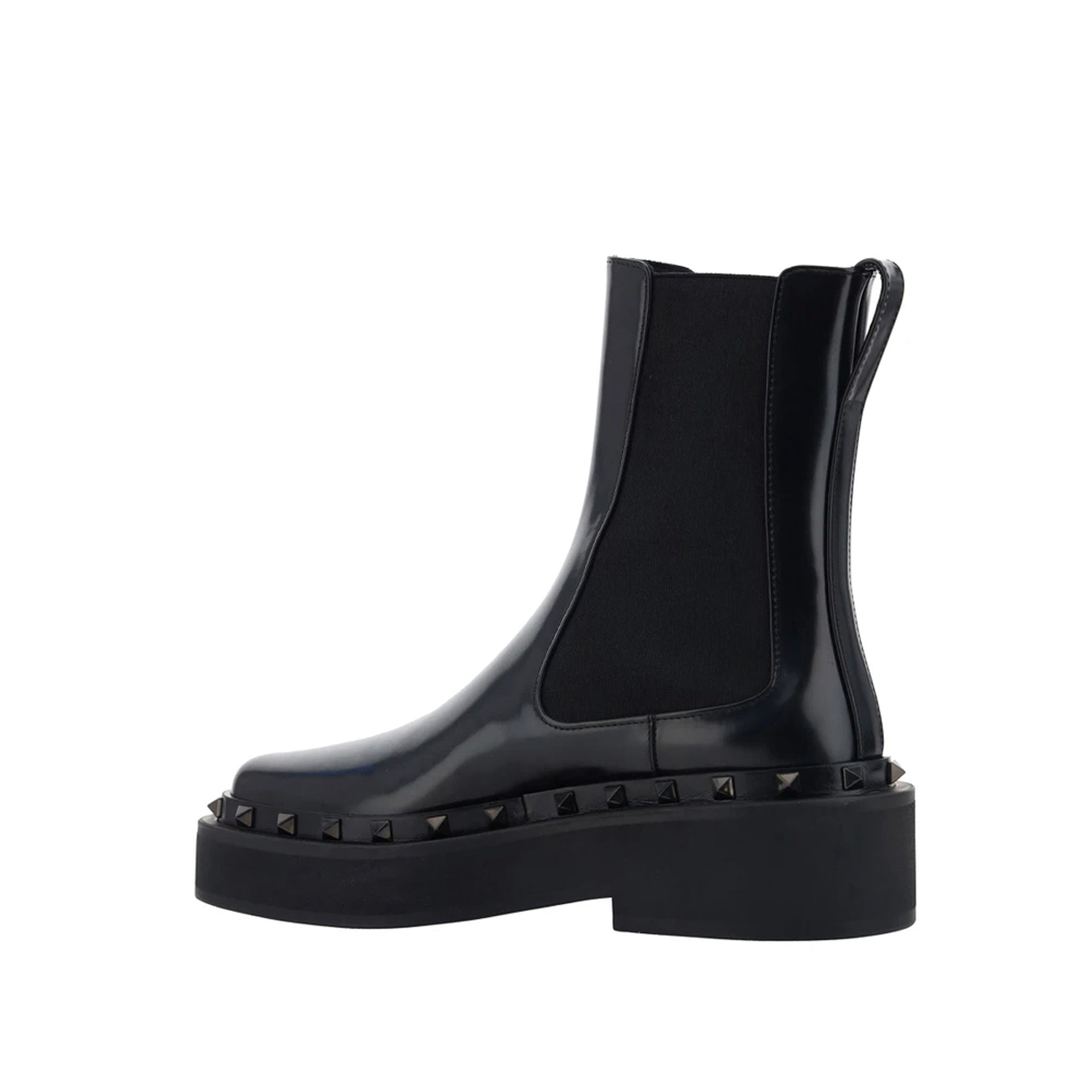 Valentino Black Rockstud M-way Ankle Boots