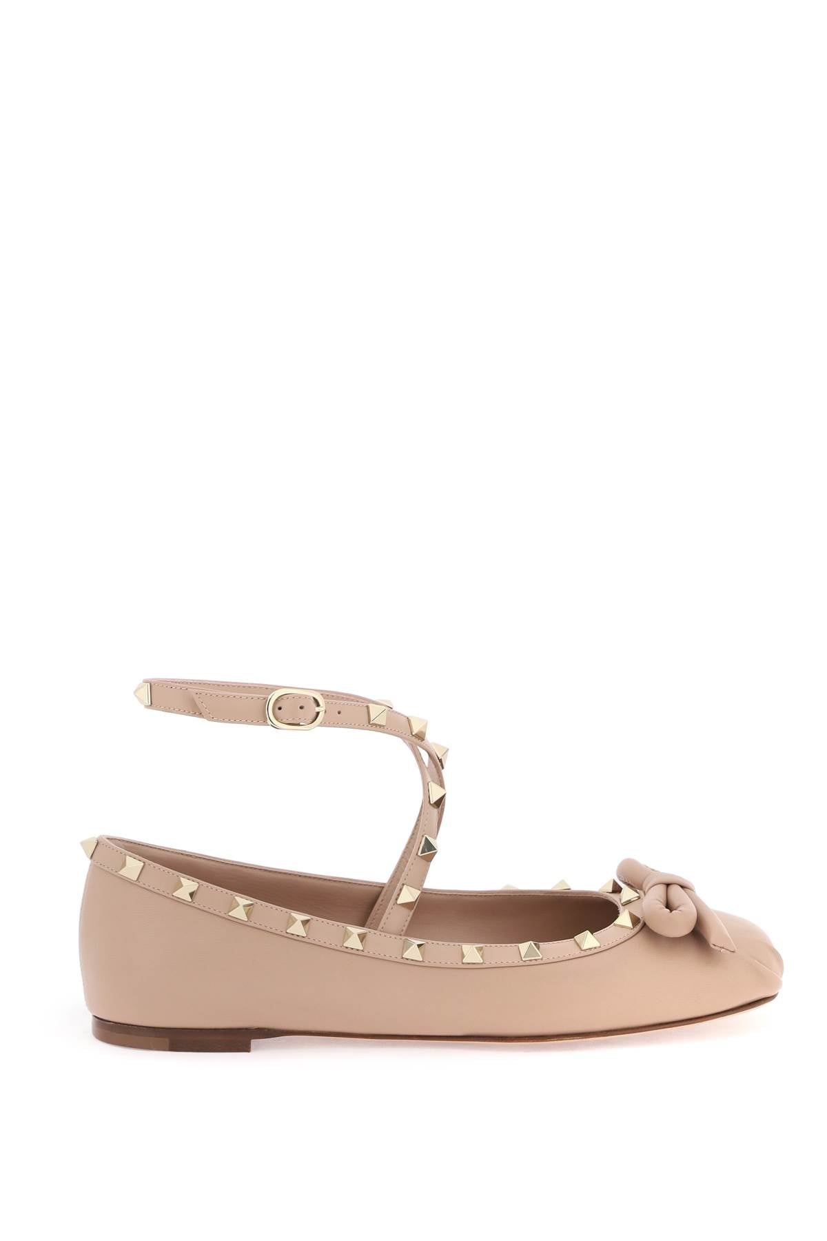 Shop Valentino Garavani Silk Rockstud Ballet Flats Women In Multicolor