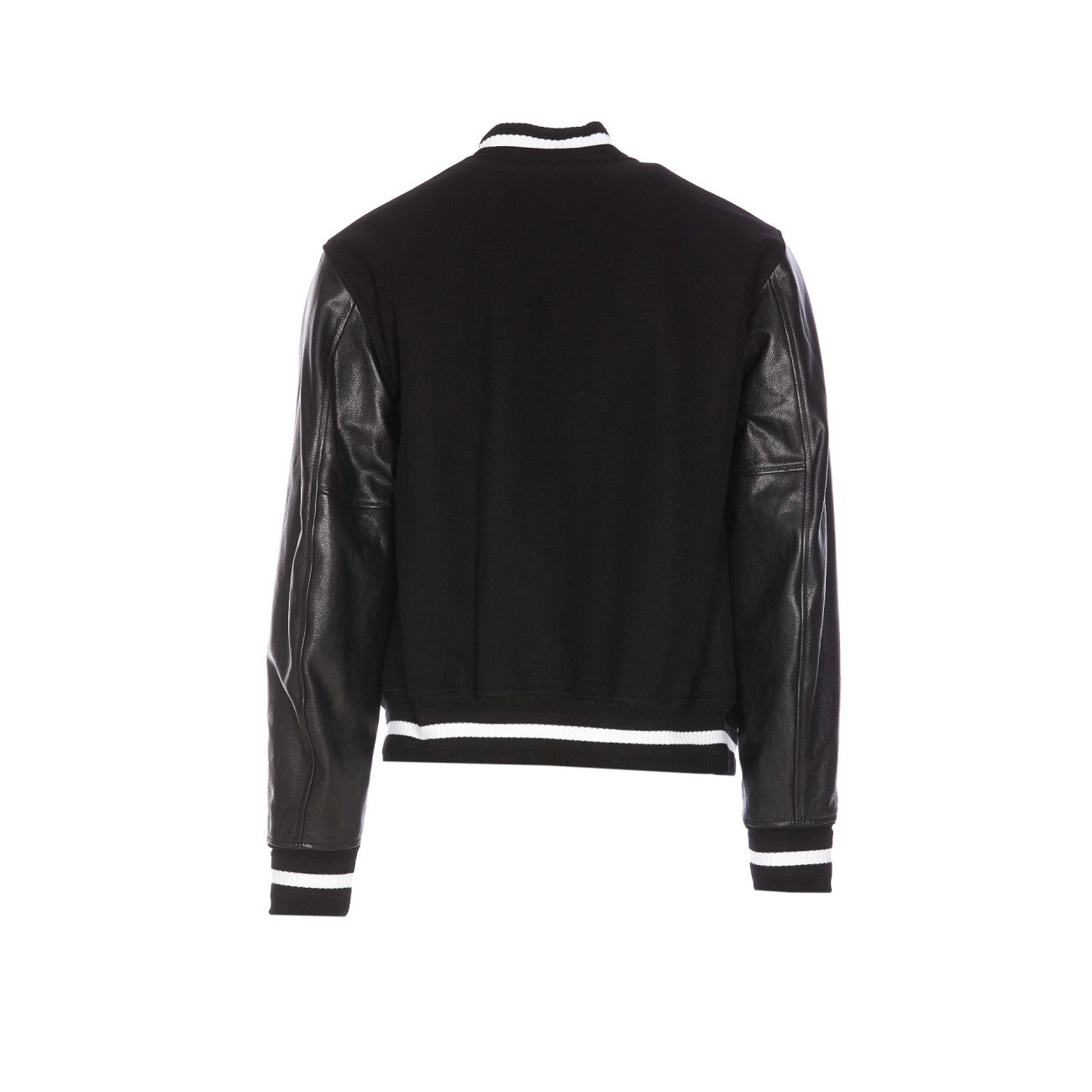 Givenchy Black Jacket With 4g Motif On Front In Wool And Tech Fabric Blend Man