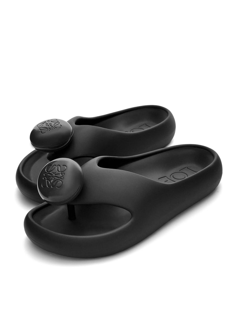 Shop Loewe Women  Foam Slide In Black