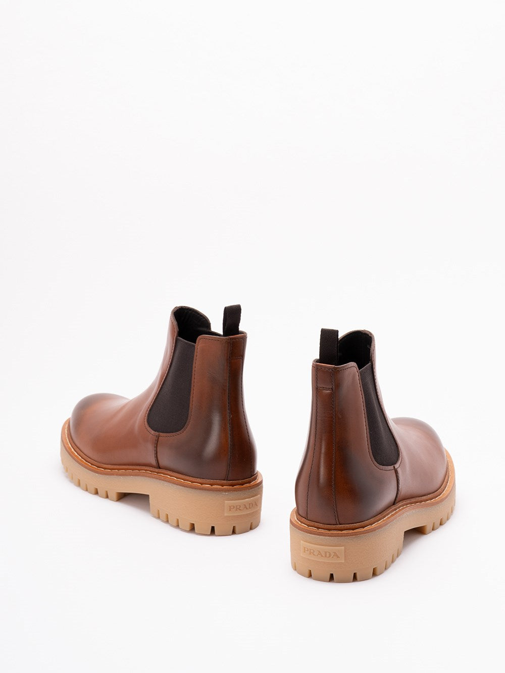 Prada Leather Ankle Boots