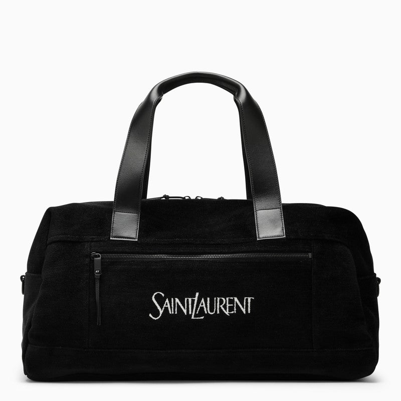 Saint Laurent Black Duffle Bag With Logo Men