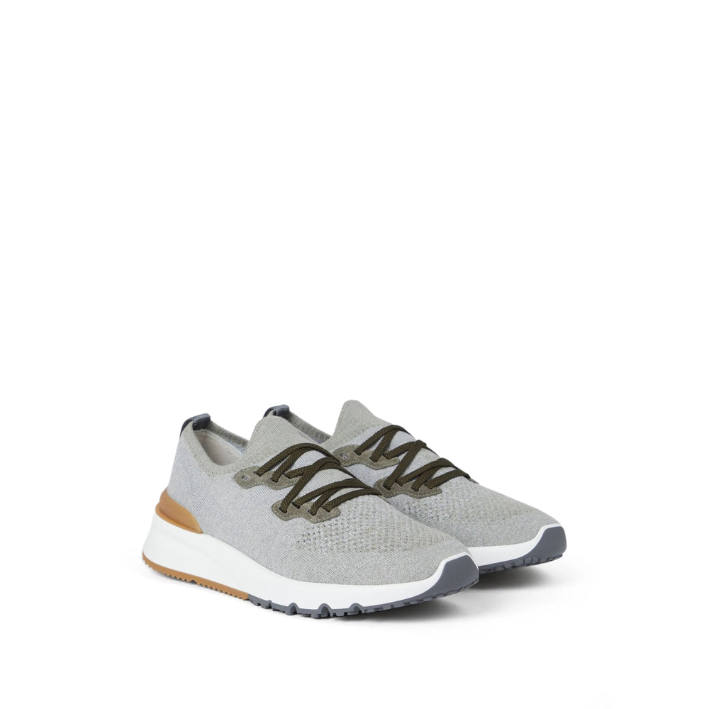 Brunello Cucinelli Paia Di Sneakers In Gray