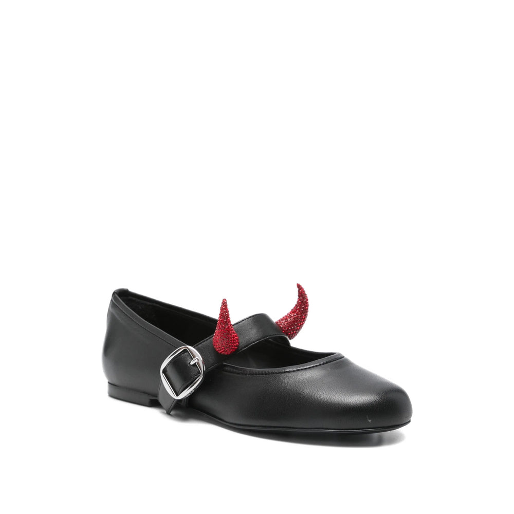 Coperni X Disney Horn Ballet Flats In Black