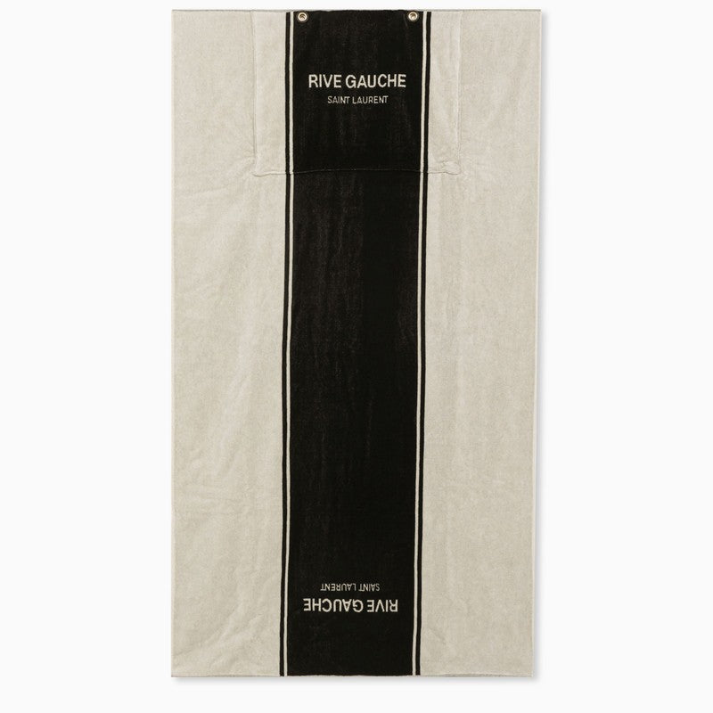 Saint Laurent Rive Gauche Towel Bag in Terry Cloth - Black - Women