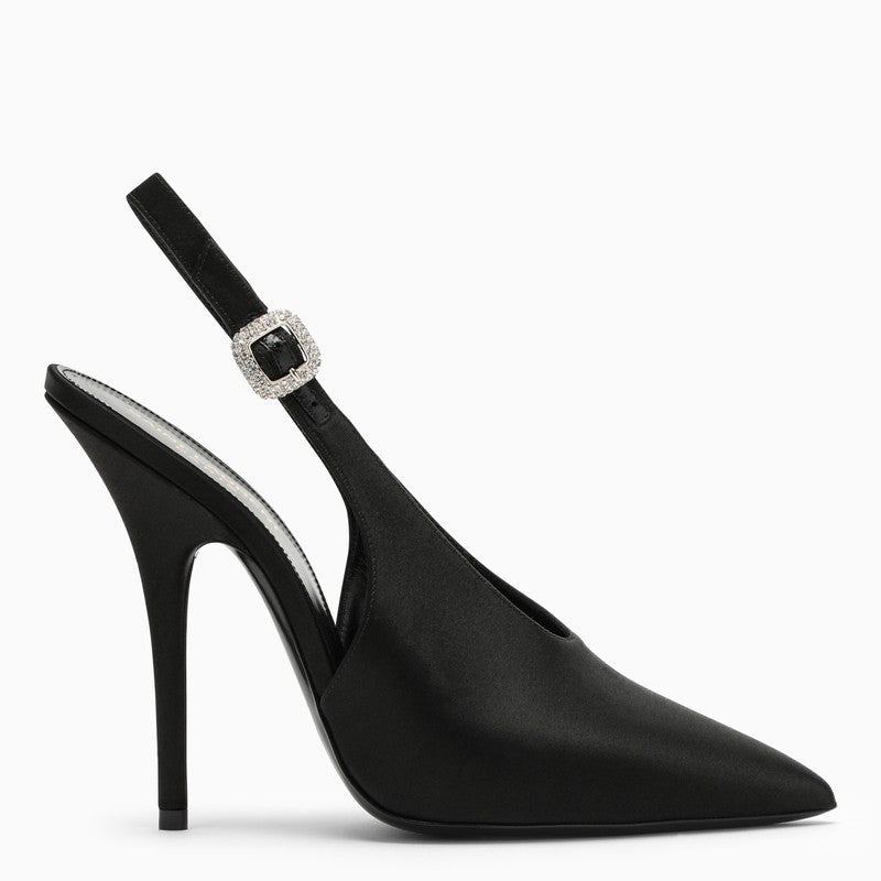 Shop Saint Laurent Black Yasmeen Slingback Women