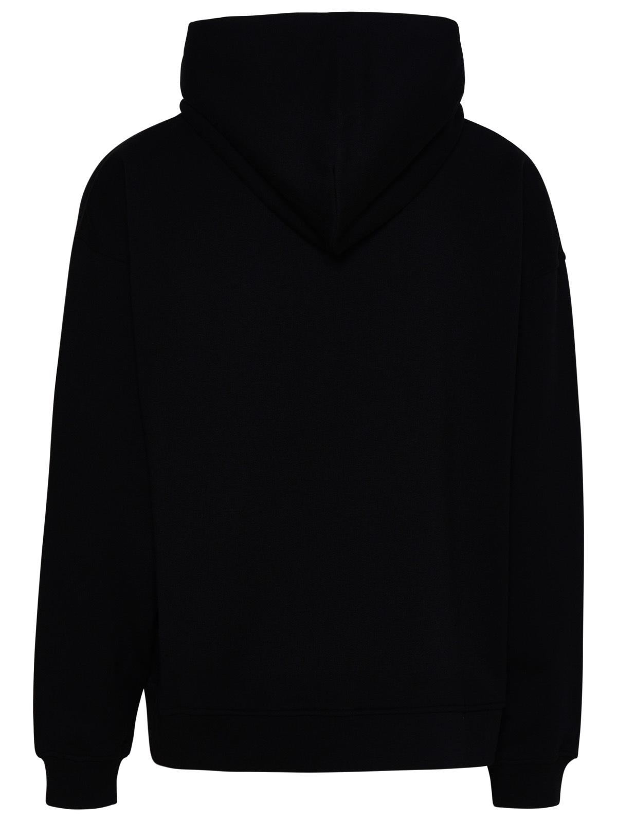 Shop Dsquared2 Black Cotton Sweatshirt Man