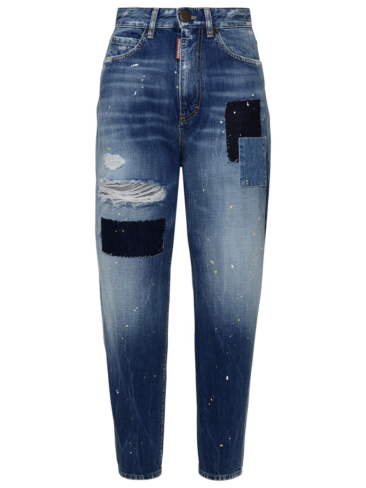 Shop Dsquared2 Sasson Jeans In Light Blue Denim Woman