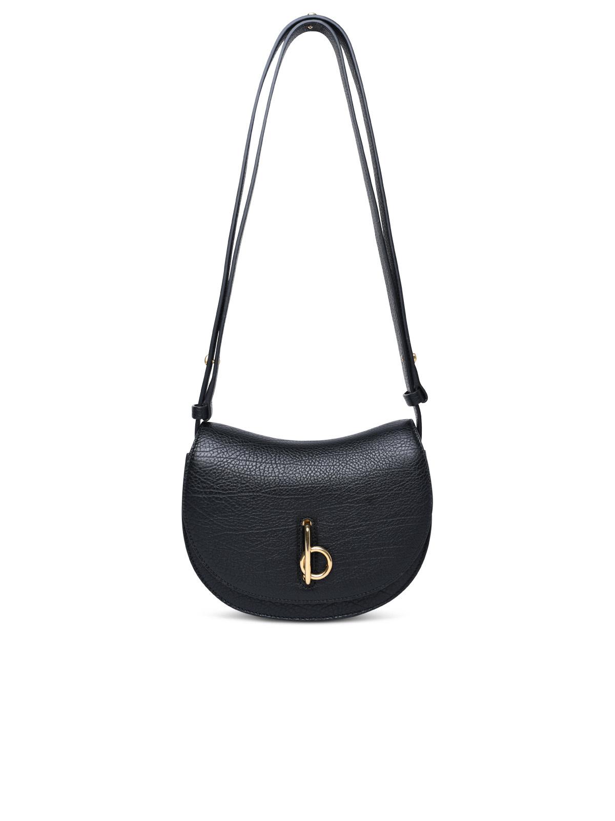 Burberry 'rocking Horse' Mini Bag In Black Leather Woman