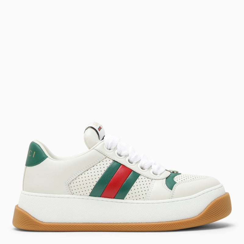 Shop Gucci White Screener Low Sneaker Women