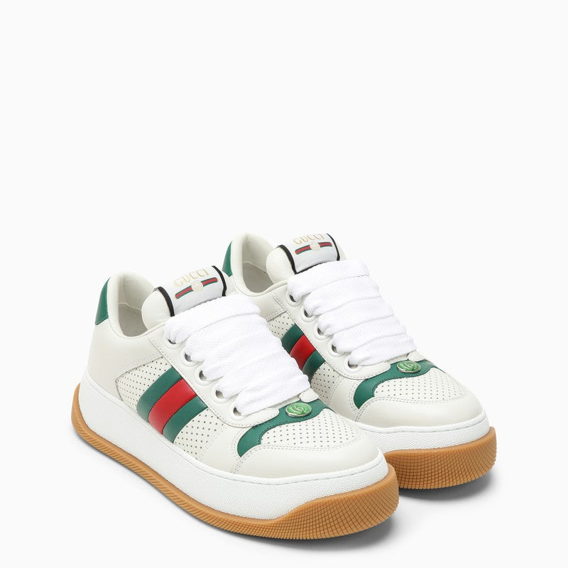 Shop Gucci White Screener Low Sneaker Women