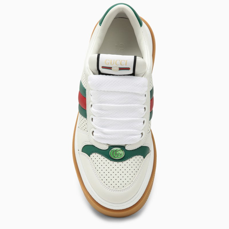 Shop Gucci White Screener Low Sneaker Women