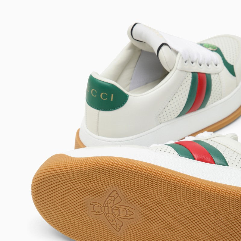 Shop Gucci White Screener Low Sneaker Women