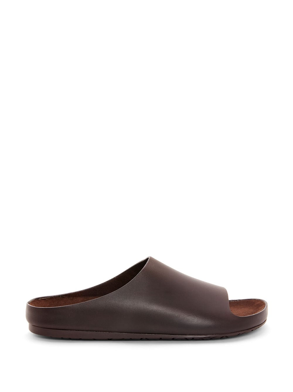 Shop Loewe Men Lago Calfskin Sandals In Brown