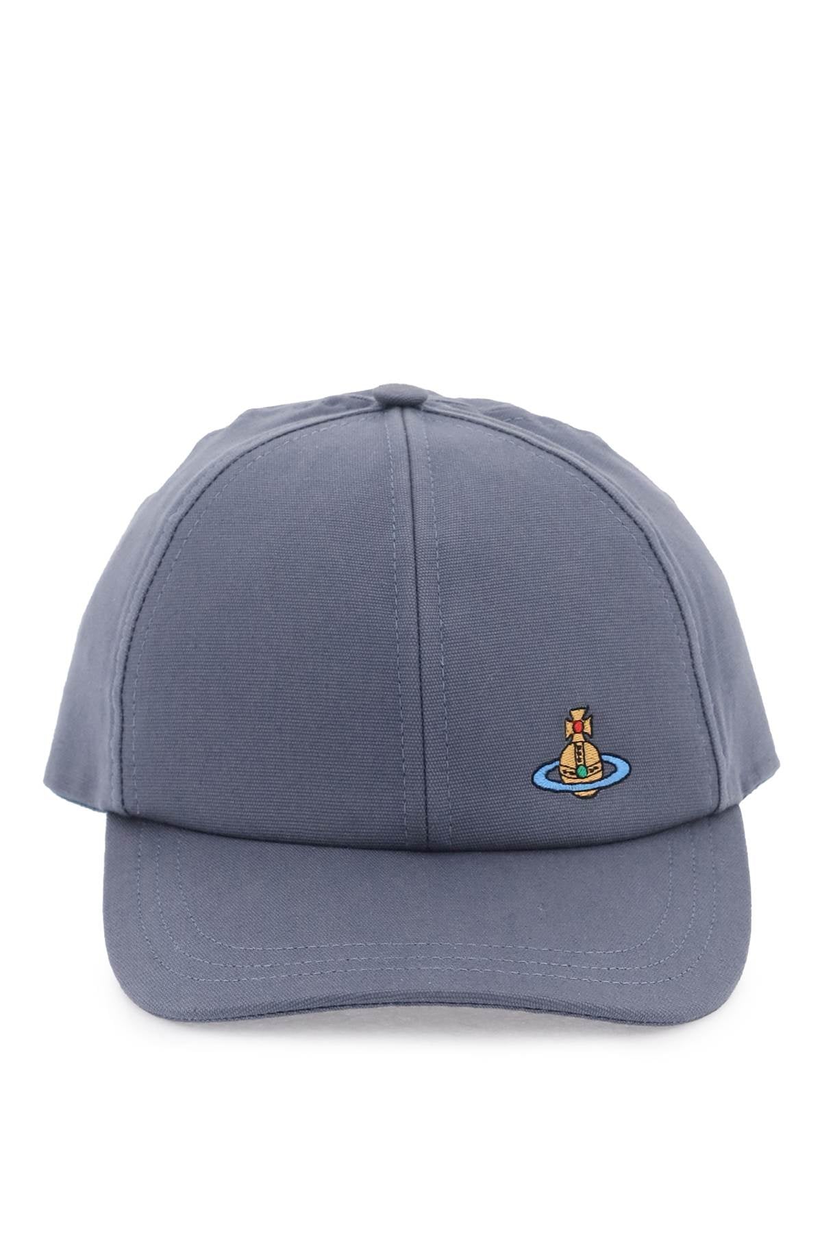Shop Vivienne Westwood Uni Colour Baseball Cap With Orb Embroidery Women In Multicolor