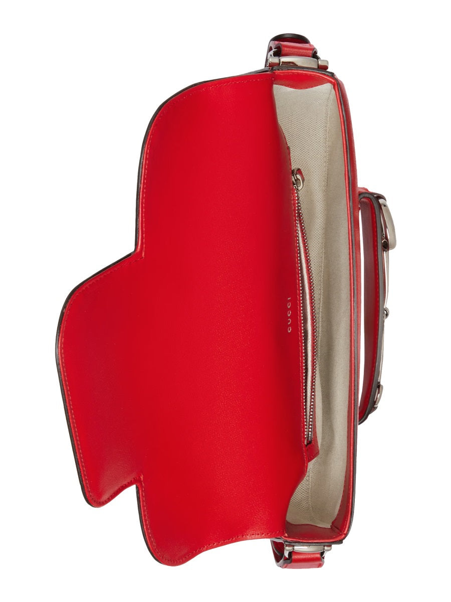 Gucci Small Horsebit 1955 Shoulder Bag In Red