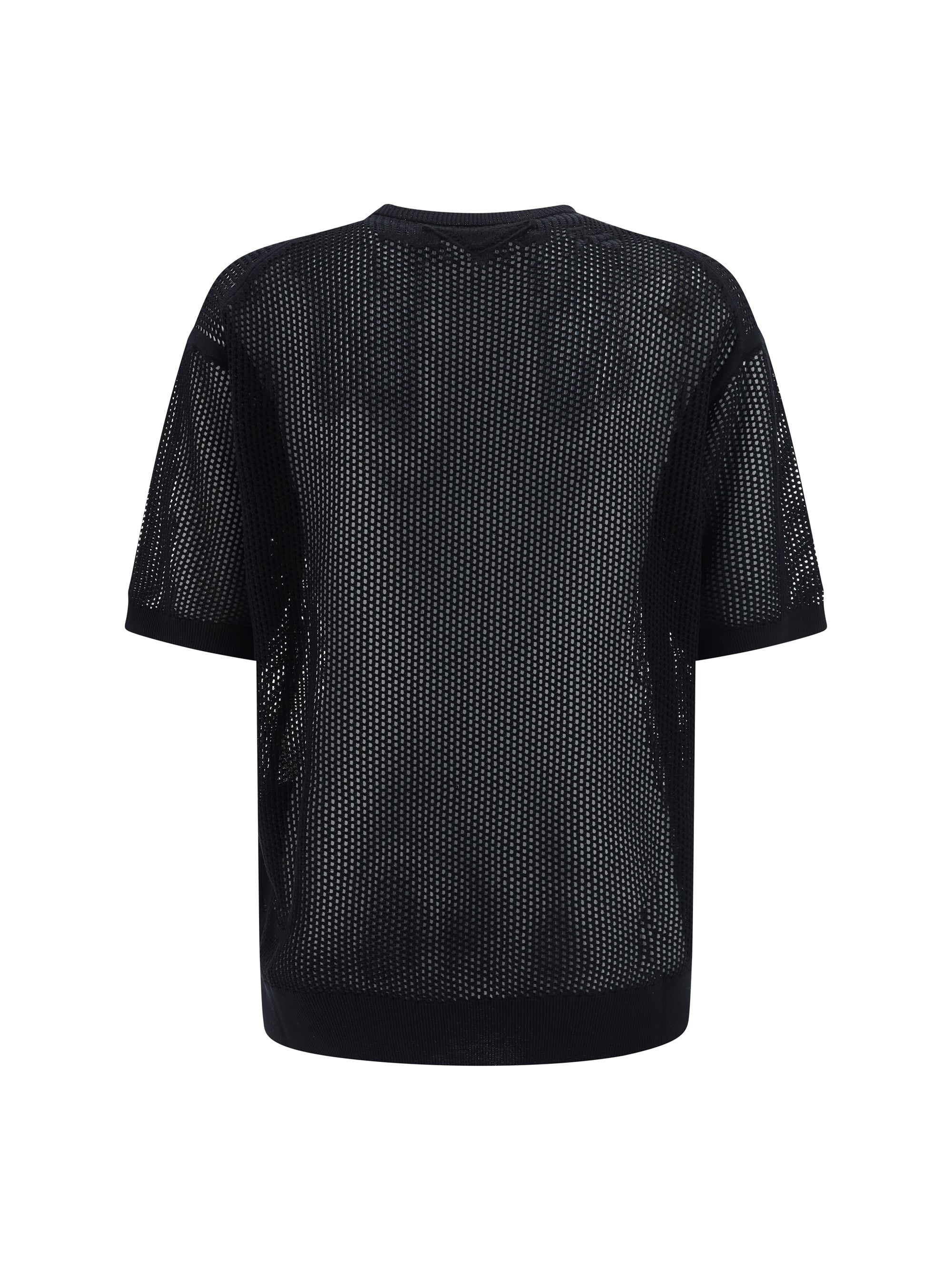Shop Prada Men T-shirt In Black