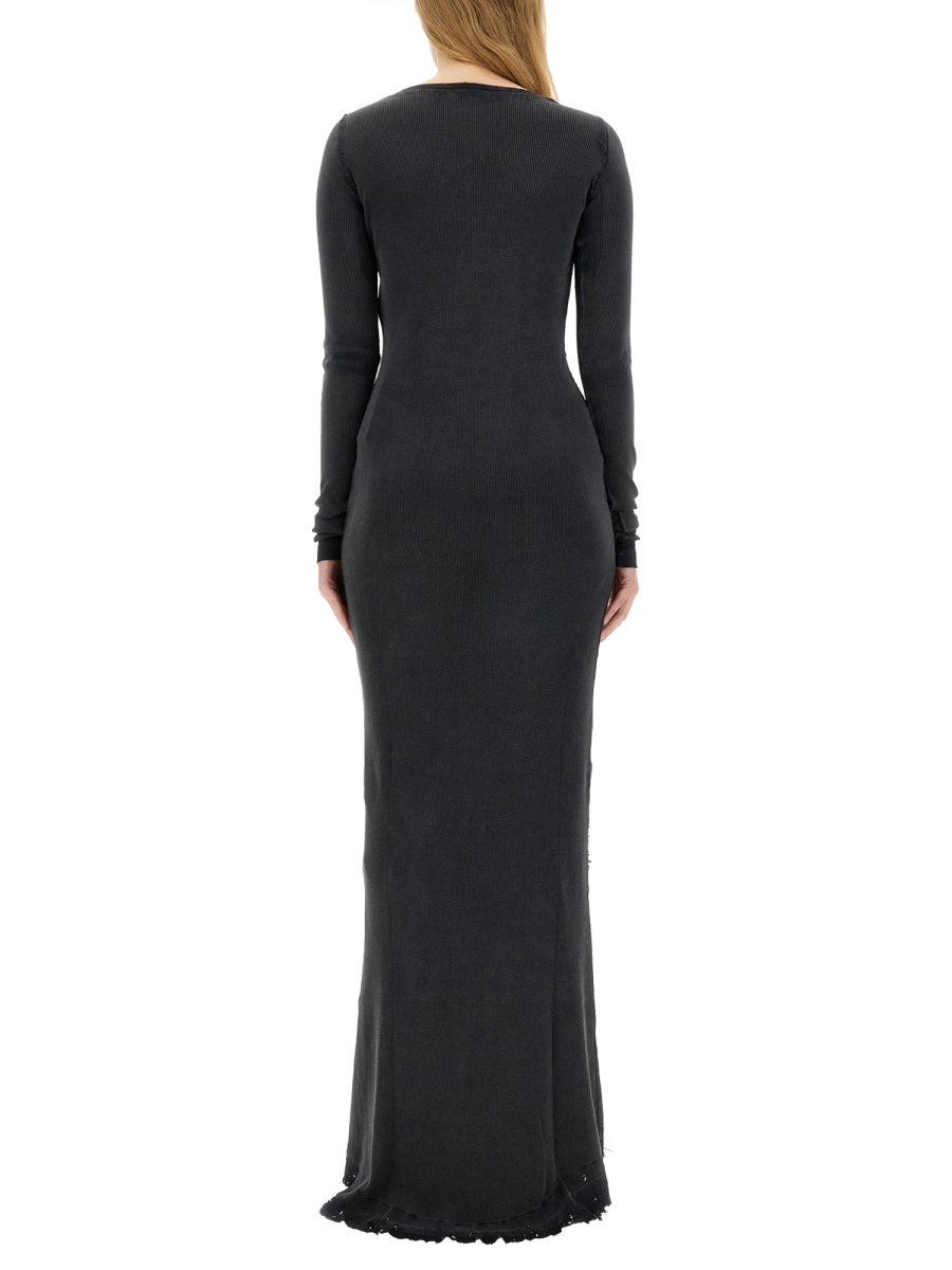 Balenciaga Stretch-crepe Turtleneck Maxi Dress In Black