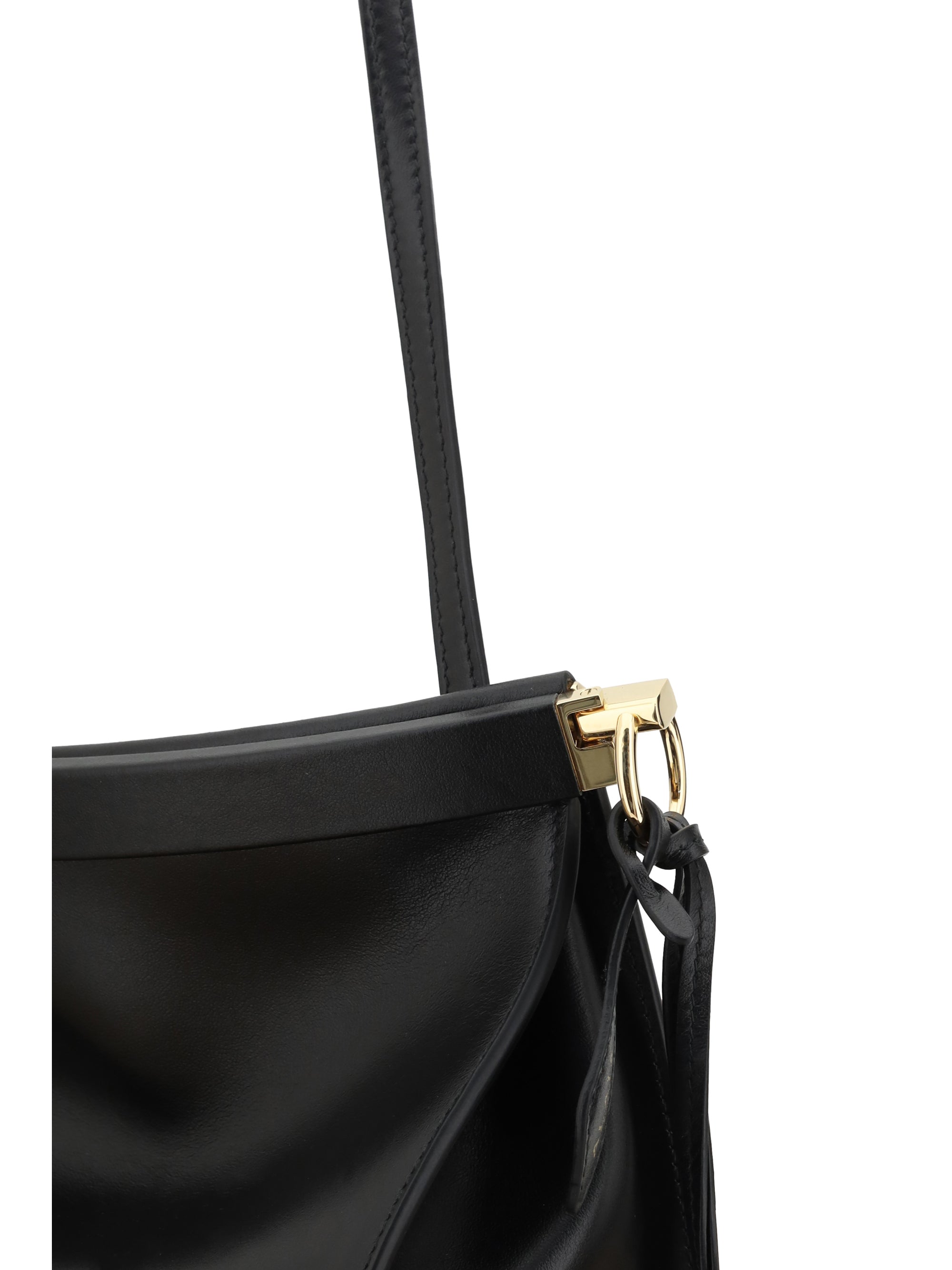 Alaïa Women Le Click West Medium Shoulder Bag In Black