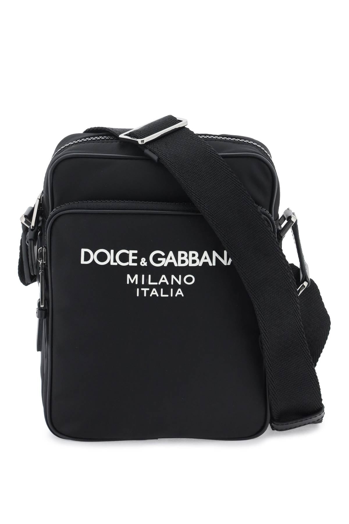 Shop Dolce & Gabbana Nylon Crossbody Bag Men In Black