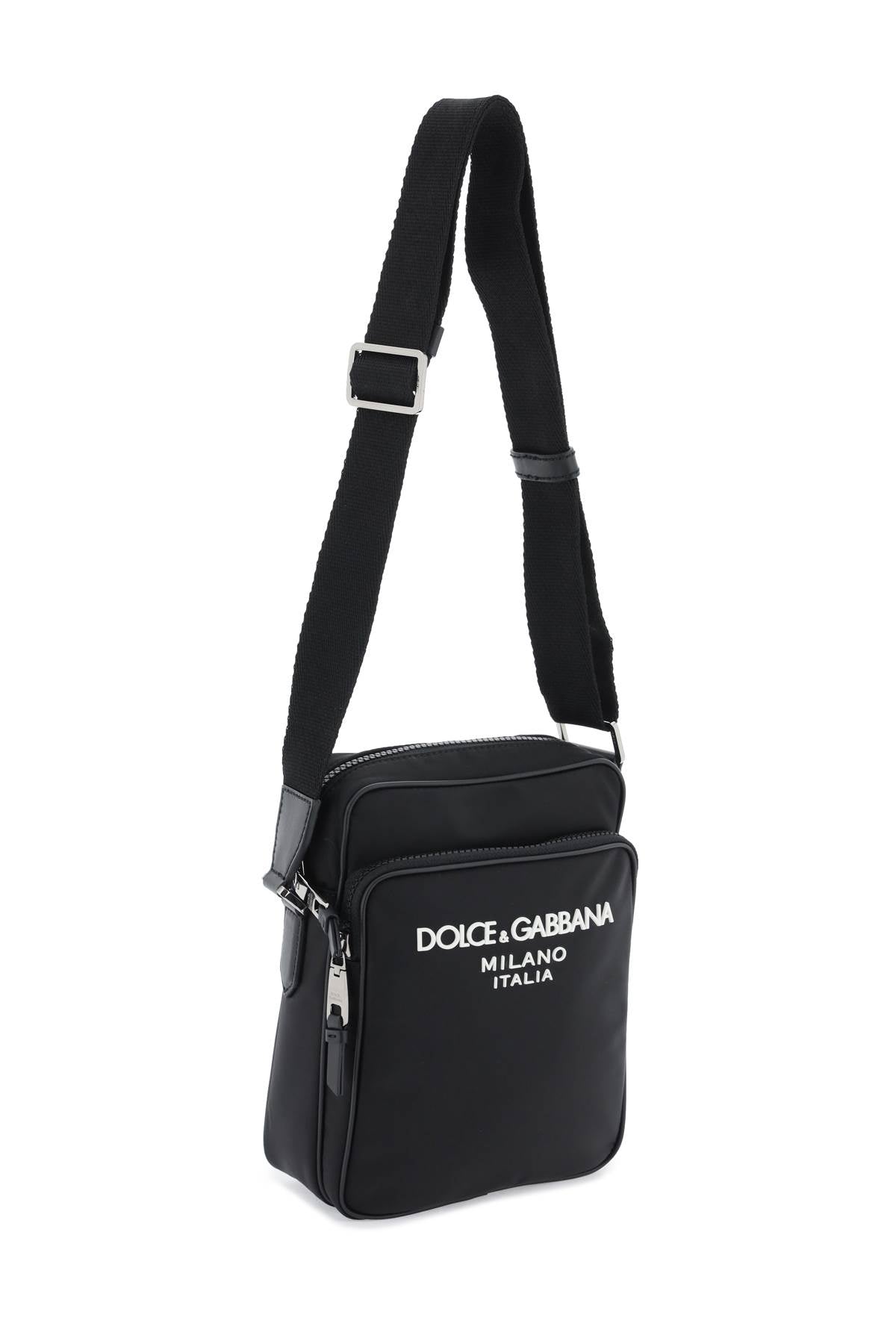 Shop Dolce & Gabbana Nylon Crossbody Bag Men In Black