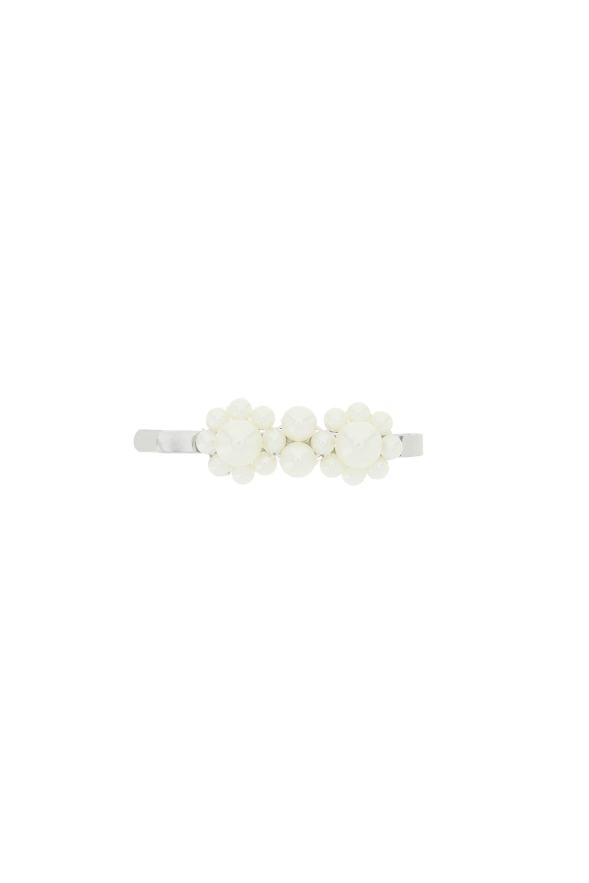 Shop Simone Rocha Mini Flower Hair Clip With Pearls Women In Multicolor