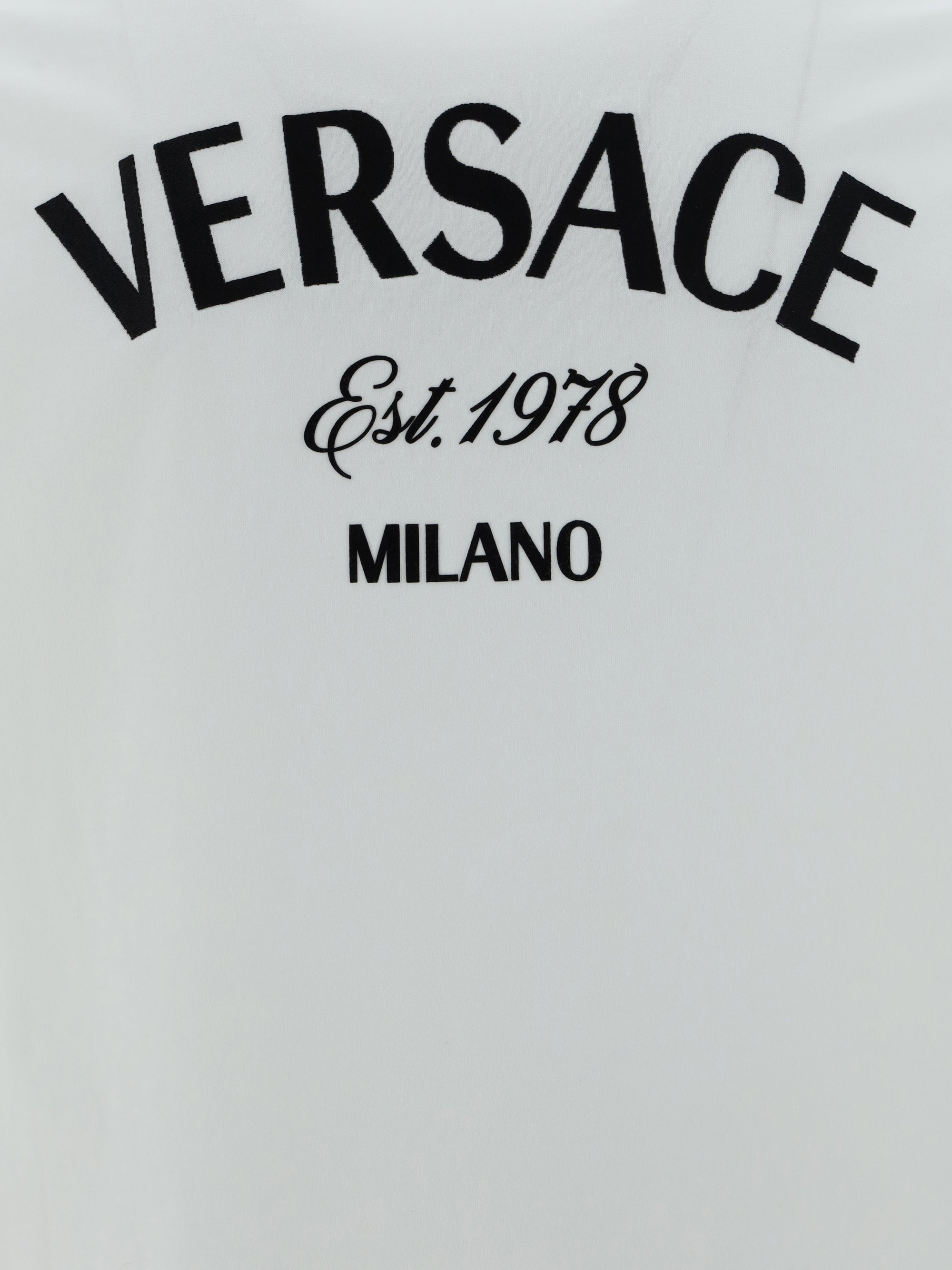 Shop Versace Men T-shirt In White