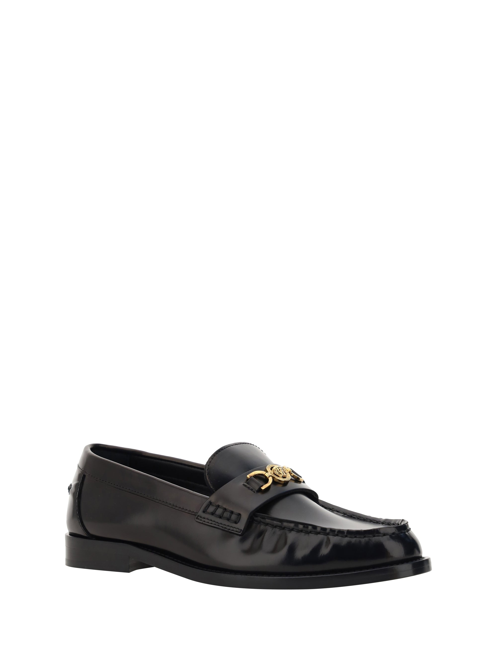 Shop Versace Women Loafers In Multicolor