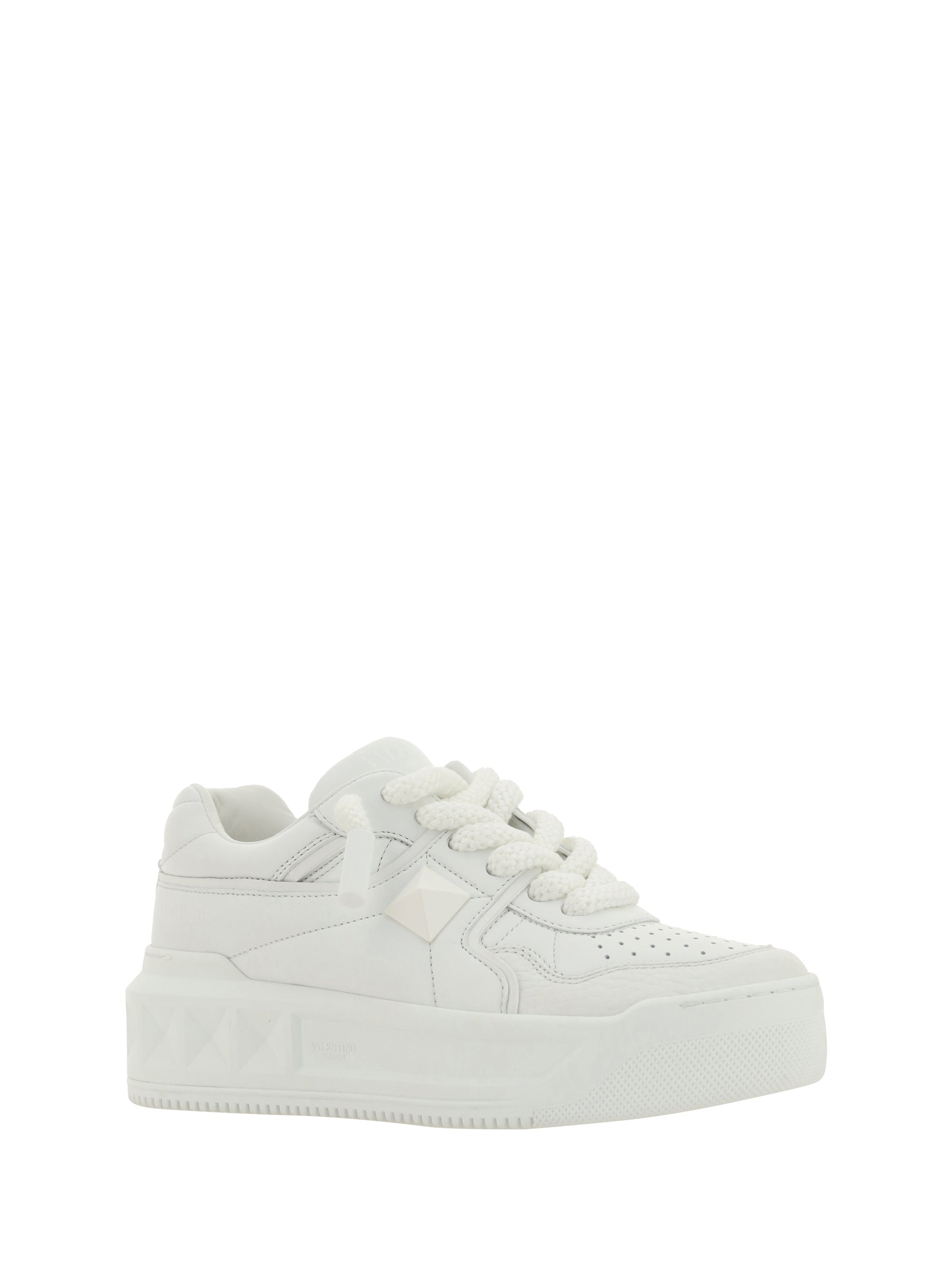 Shop Valentino Garavani Women  Garavani One Stud Xl Sneakers In White