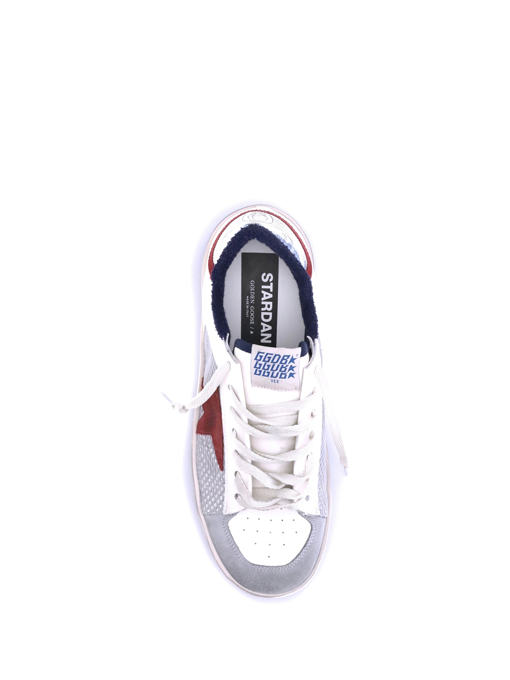 Golden Goose Men Leather Sneakers In Red