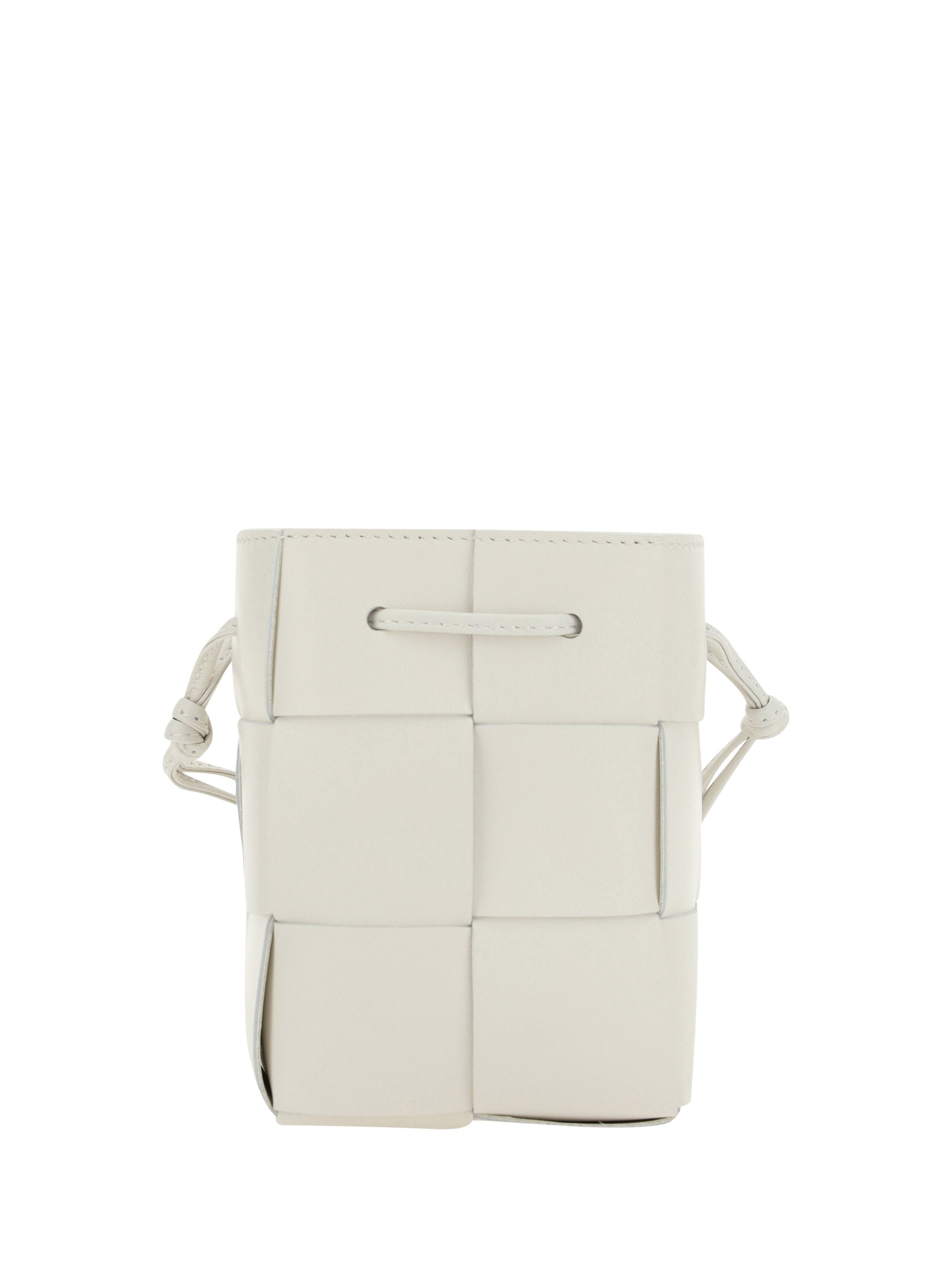 Bottega Veneta Mini Bucket Bag In White/gold