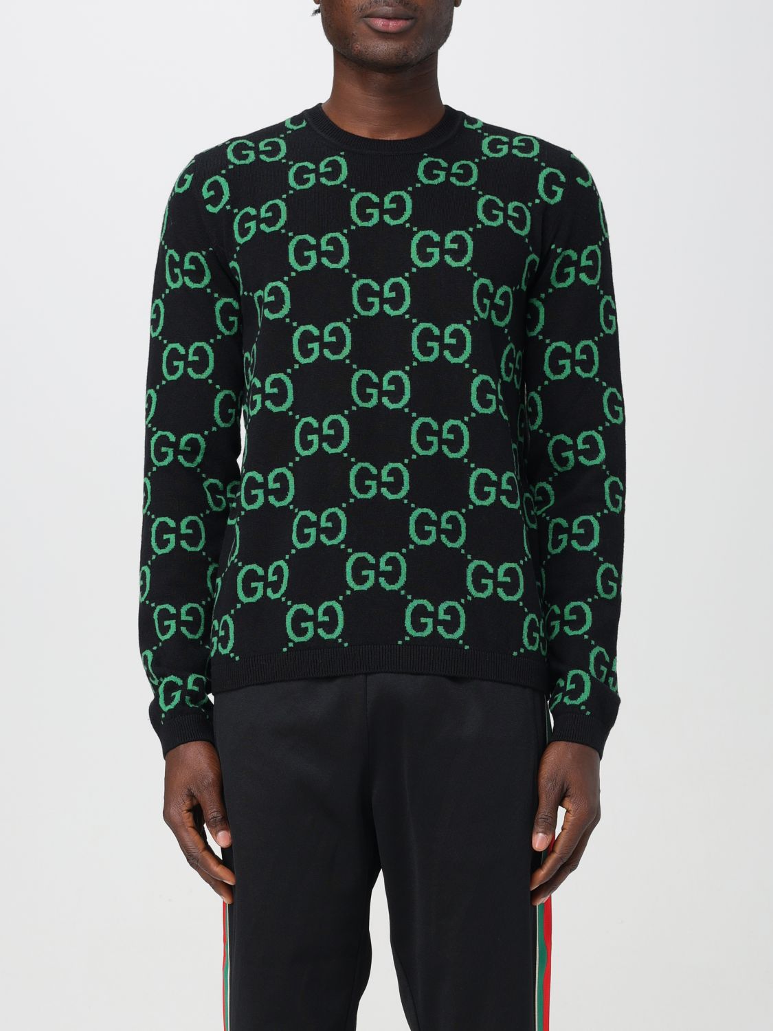 Gucci Sweater Men Black Men In Green