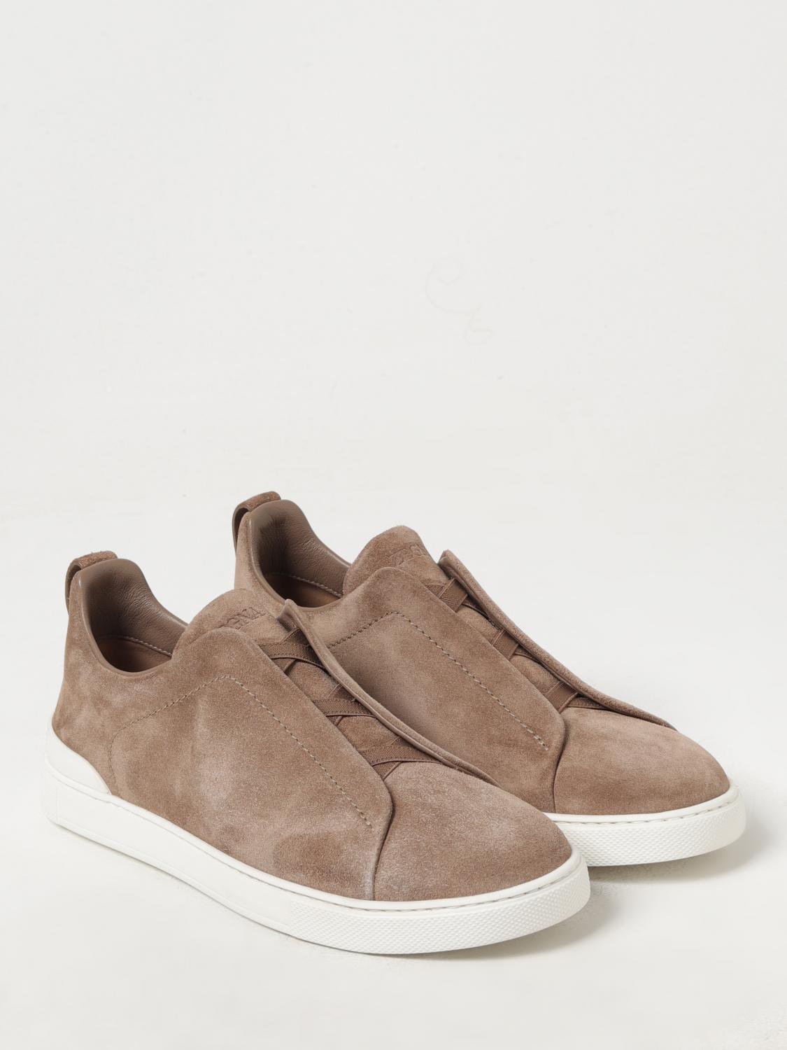 Shop Zegna Sneakers Men Camel Men In Brown