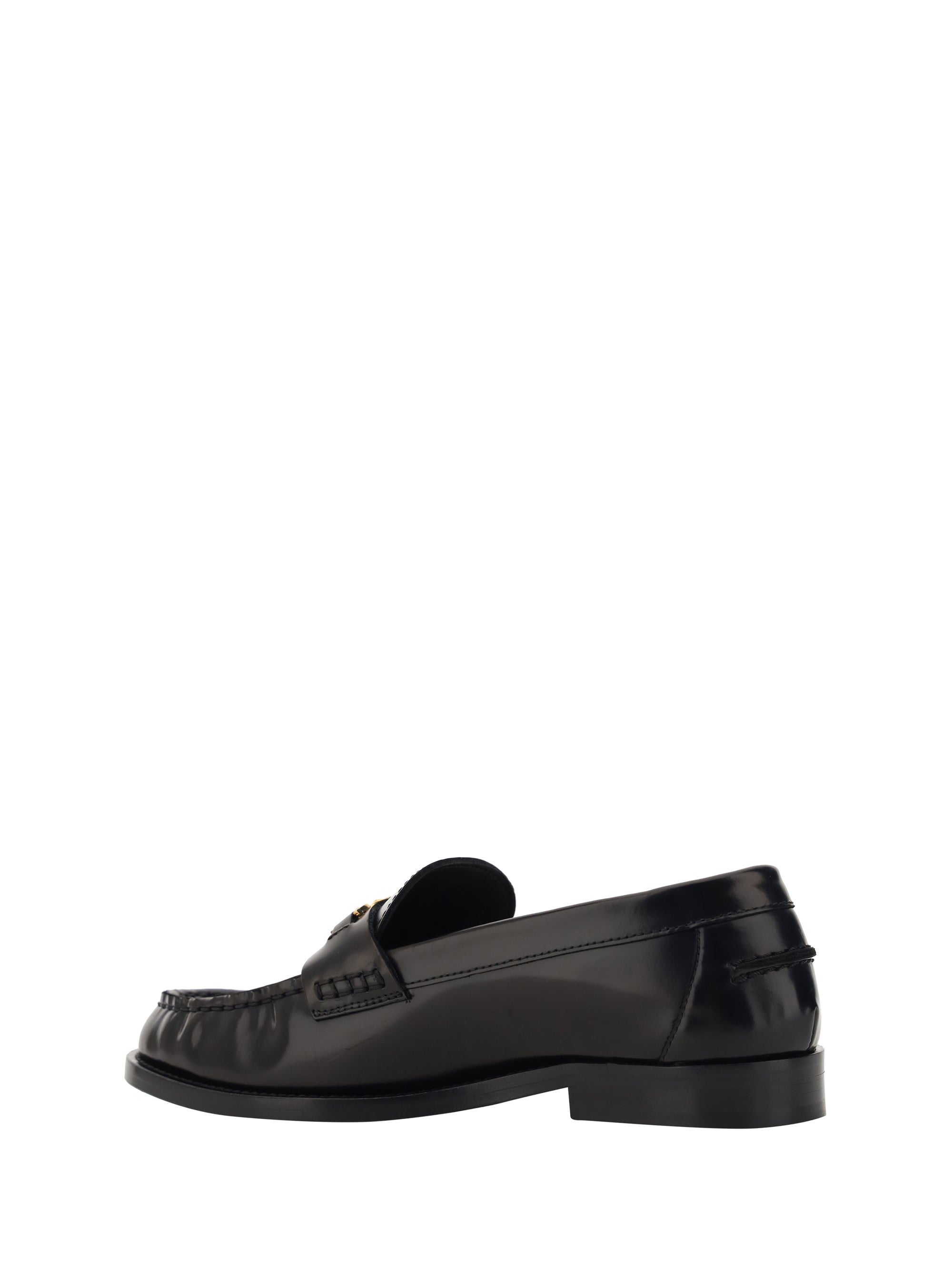 Shop Versace Women Loafers In Multicolor