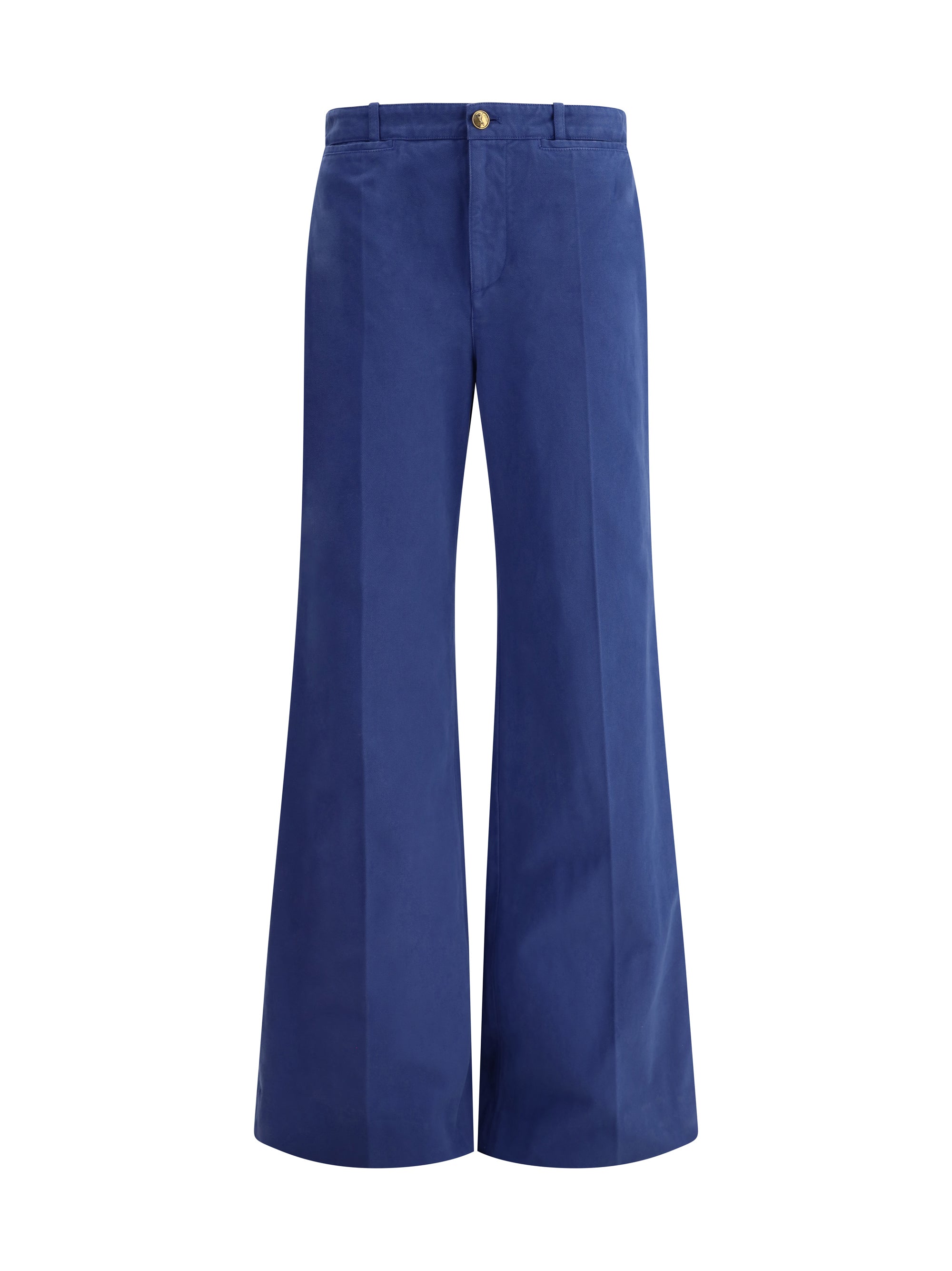 Chloé Flare Cotton Pants Belt Loops
