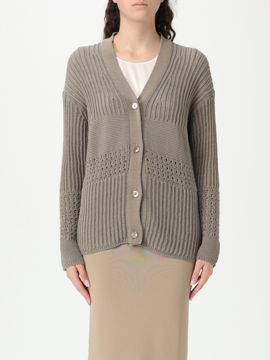 Max Mara Cardigan Woman Rope In Black