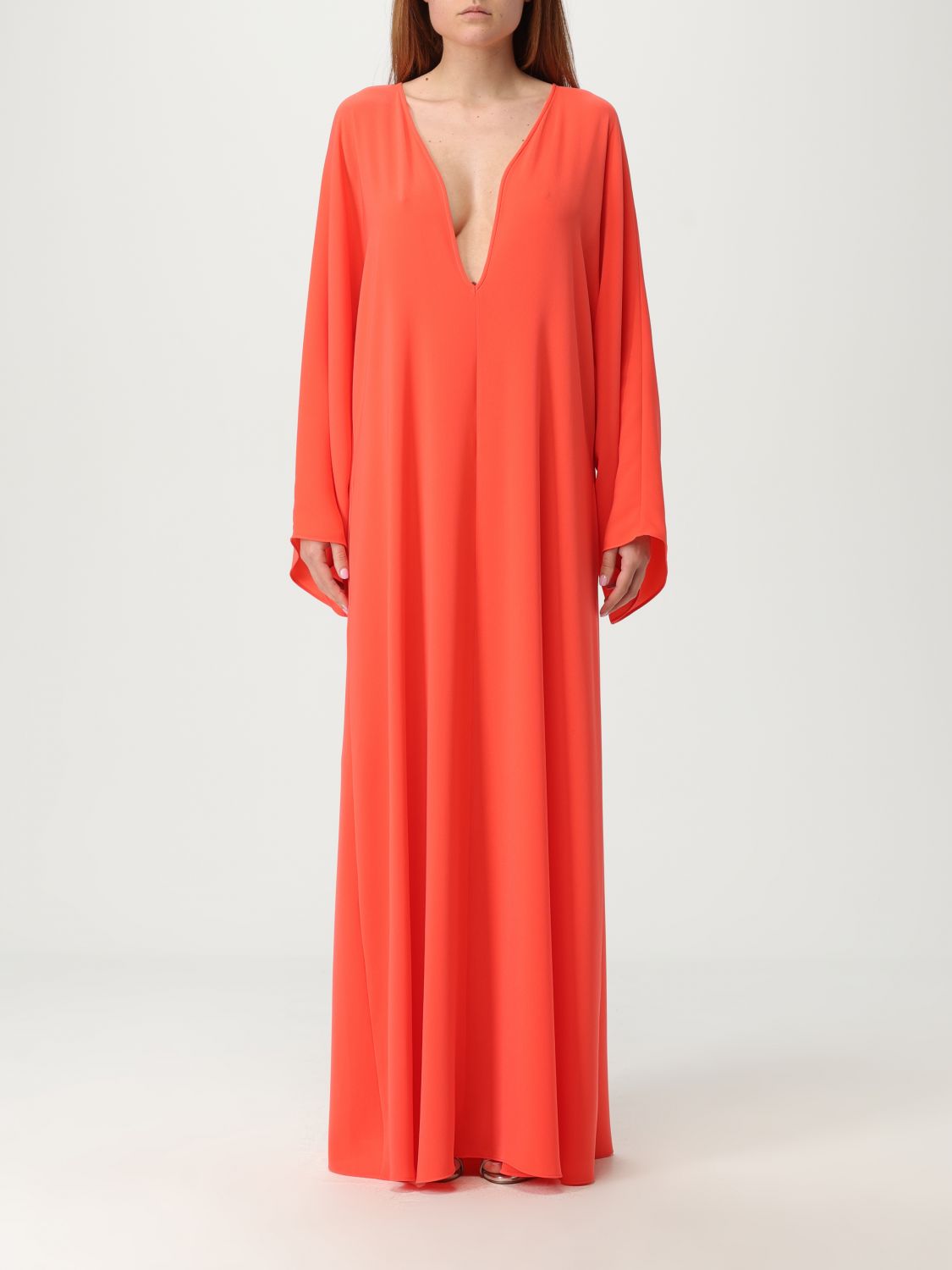 Max Mara Studio Dress Woman Coral In Orange