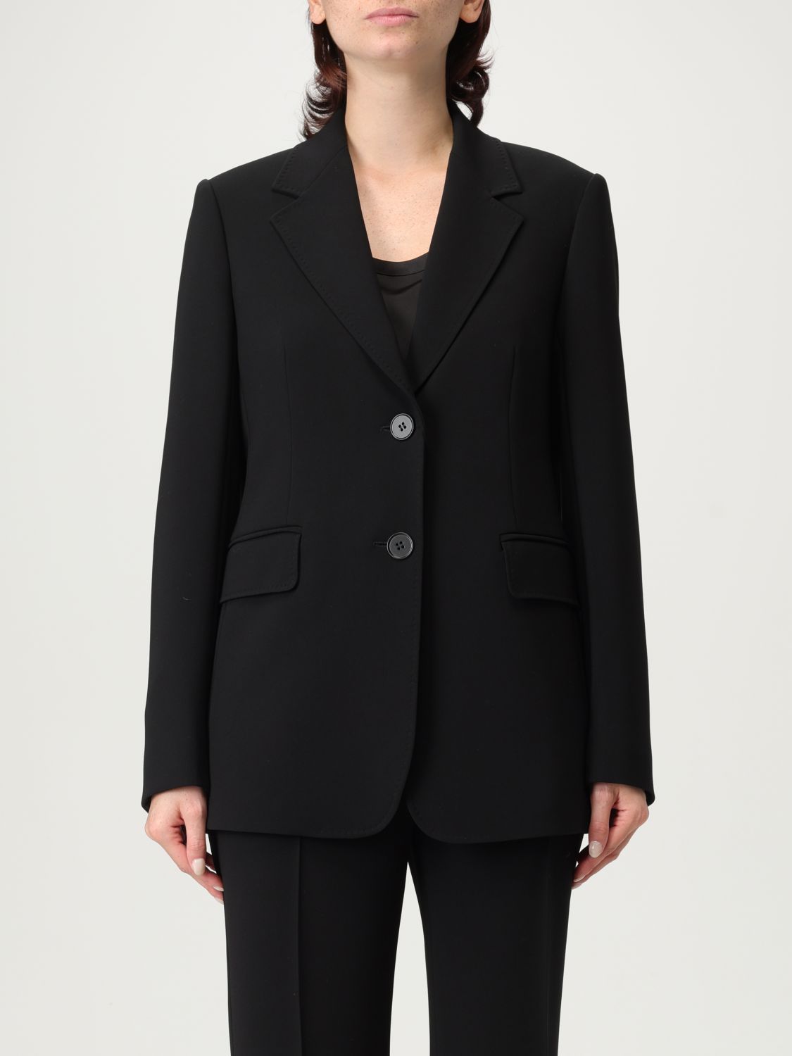 Max Mara Studio Blazer Woman Black In Black