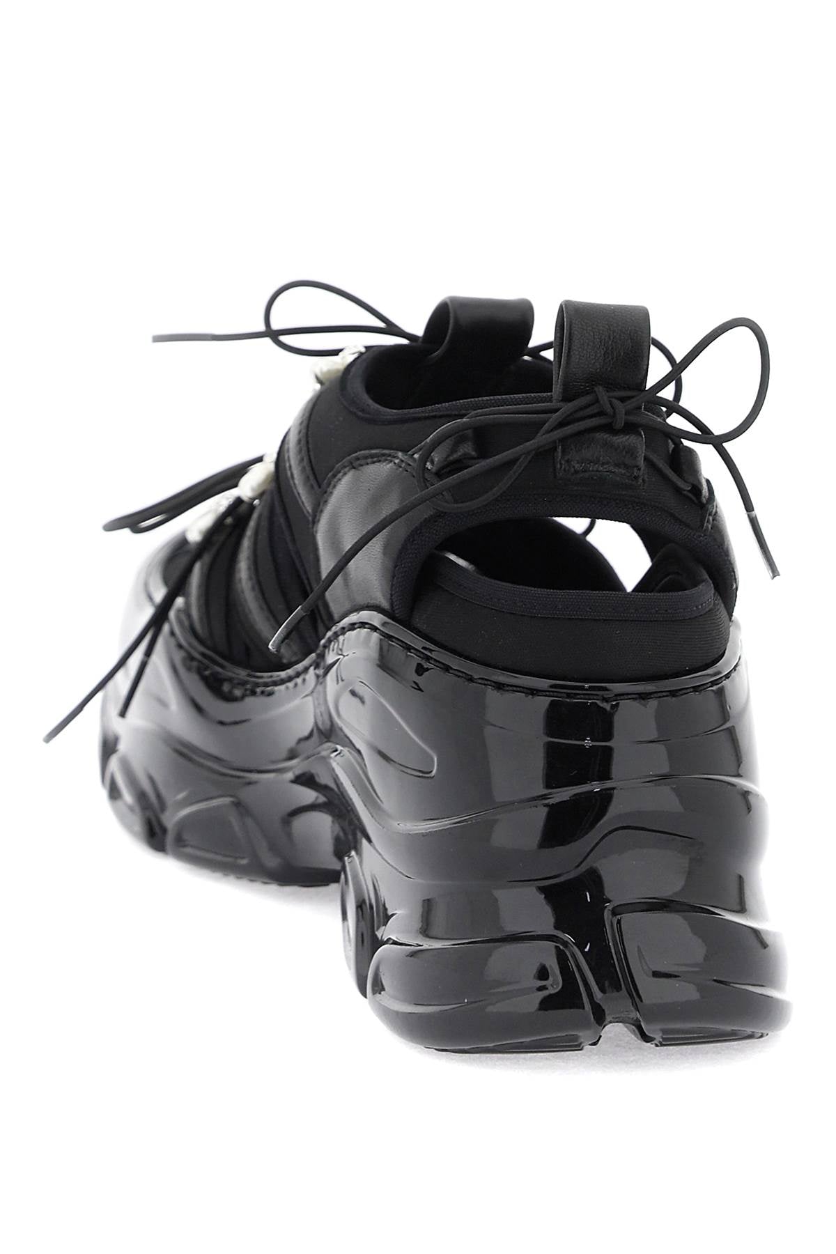 Shop Simone Rocha Hybrid Tracker Sneaker Men In Black