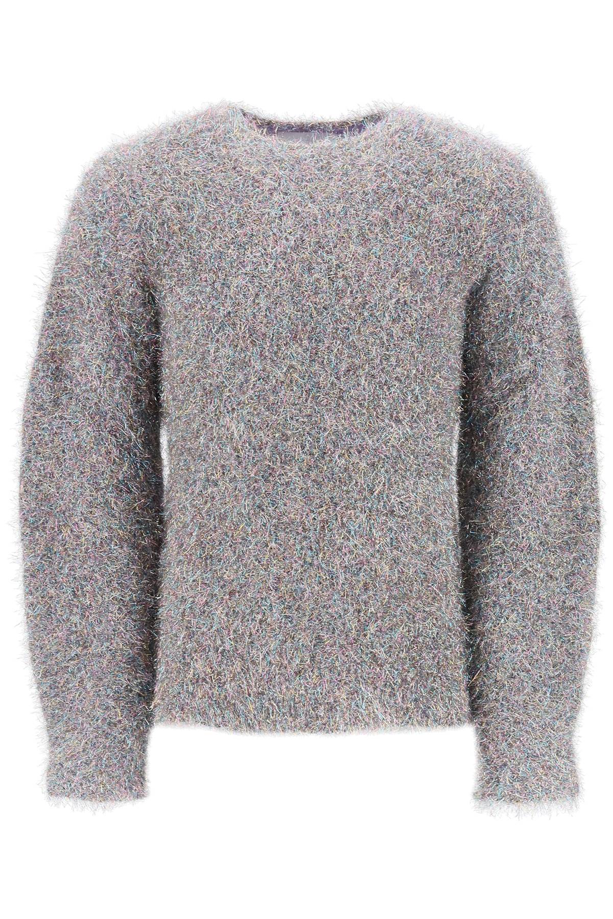 Shop Jil Sander Lurex And Mohair Sweater Men In Silver