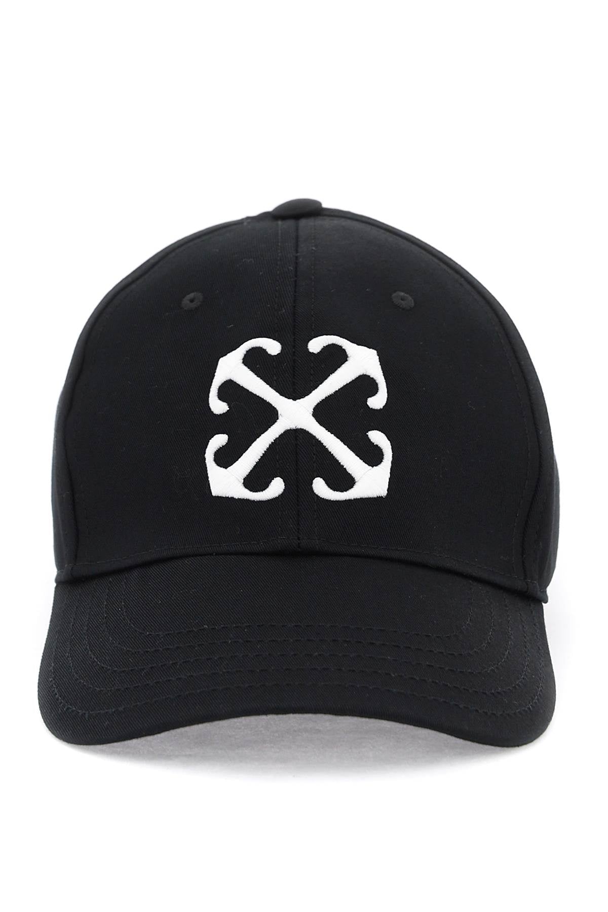 Shop Off-white "arrow Logo Baseball Cap With Adjustable Women In Multicolor