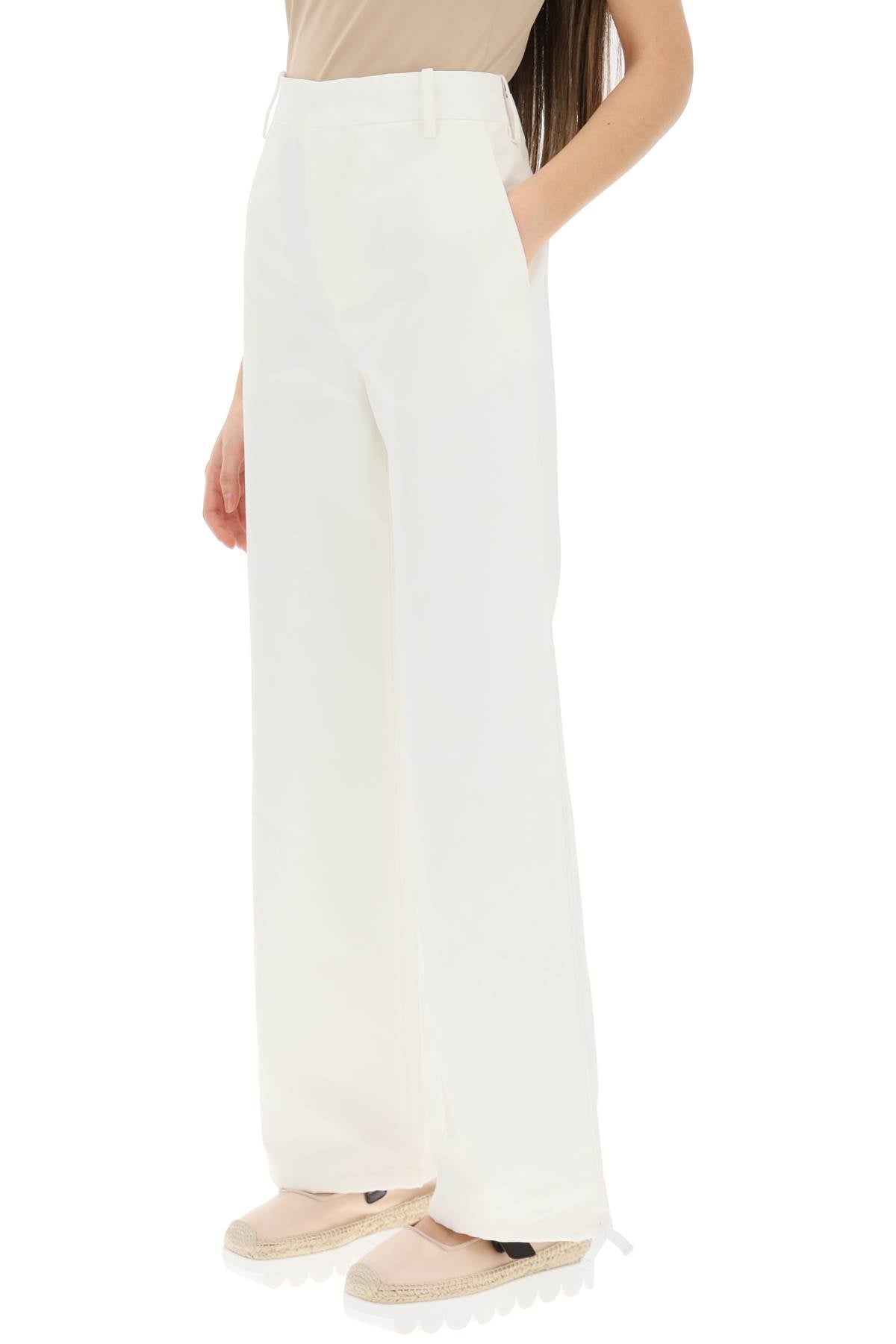 Shop Marni Technical Linen Utility Pants Women In White