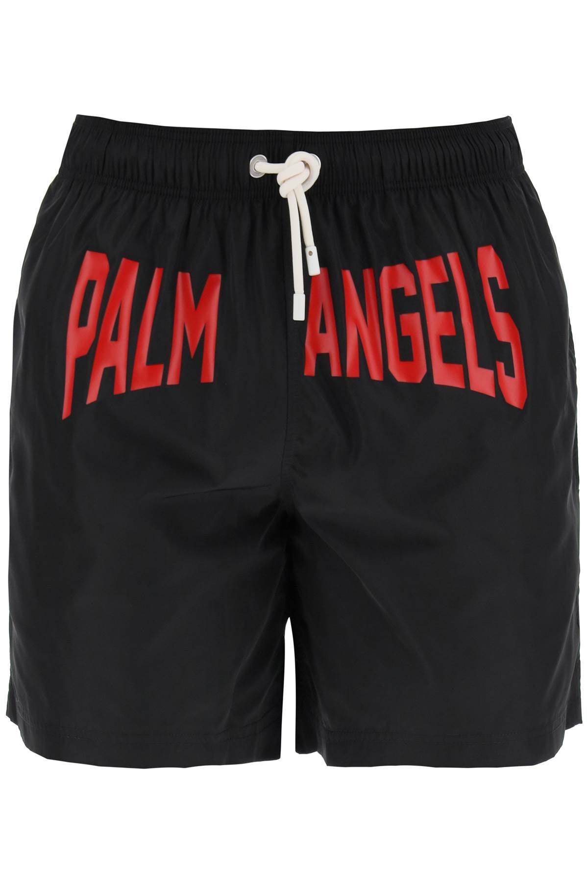 Shop Palm Angels "sea Bermuda Shorts With Logo Print Men In Multicolor