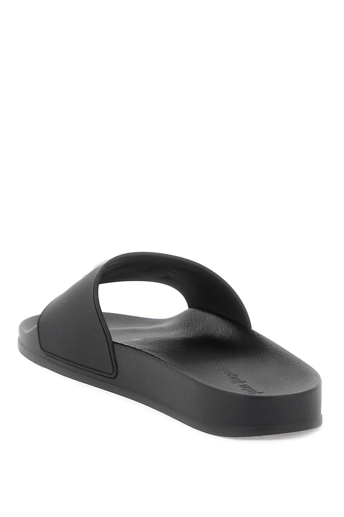 Shop Palm Angels Monogram Slides Men In Multicolor